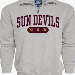 Arizona State Gray 1/4 Zip Sweatshirt